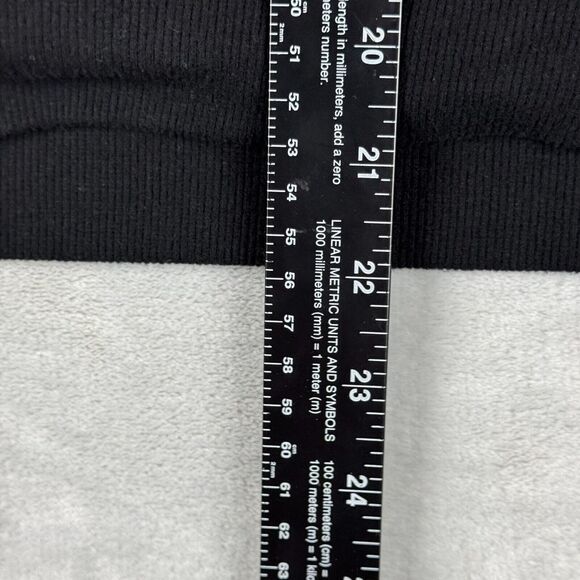 T by Talbots Sweater Womens LP Black Quarter Zip Pullover Pocket Soft Top - Picture 9 of 11